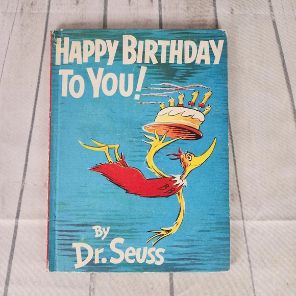 Dr Seuss Happy  Birthday to You! 1959 Publication Large Hardcover Book Club Ed - Picture 1 of 8